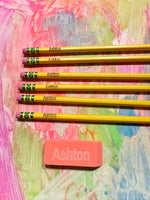 Regular 6 pencils & 1 free eraser