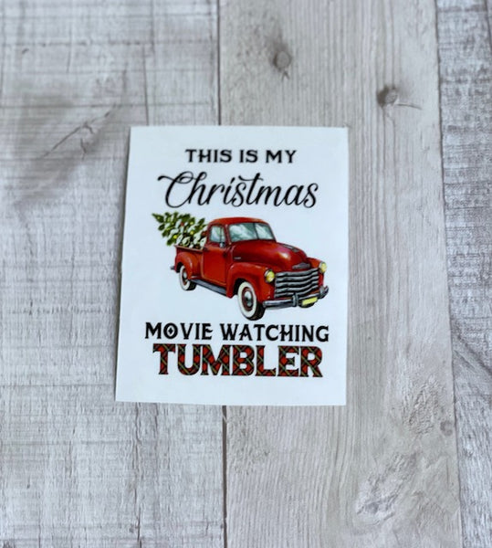 Christmas Movie Watching Tumbler