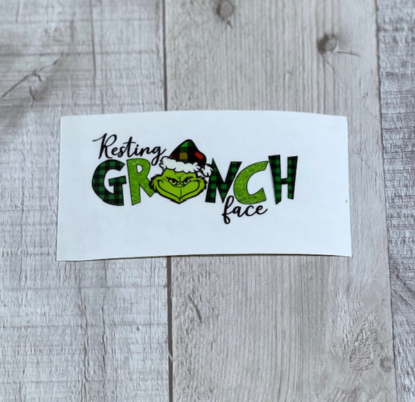 Resting Grinch Face Tumbler