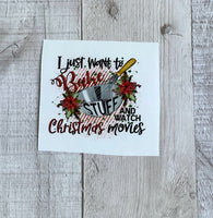 Bake and Watch Christmas Movies Tumbler