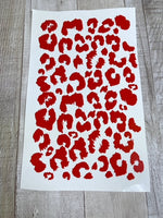 Cheetah Red Small Clear Cast