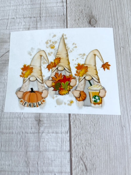 3 Fall Gnomes Clear Cast