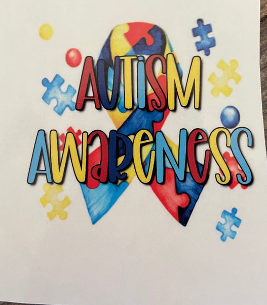 Autism Awareness Clear Cast