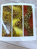 Leopard golds Pen Wrap Clear Cast