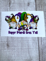 Madri Gras Gnomes Clear Cast