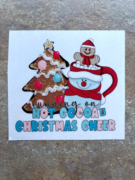 Hot coco and Christmas Cheer Clear Cast