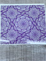 Purple Cuss Words Mandala 20 oz Wrap Clear Cast