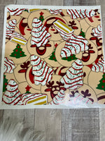 Large Christmas Tree Snacks 12x12 white Cast