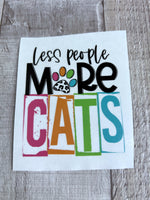 Less People More Cats Clear Cast