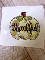 Thankful gold pumpkin Clear Cast