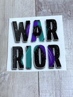 Warrior teal/purple Clear Cast