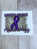 Domestic Violence Cheetah Clear Cast