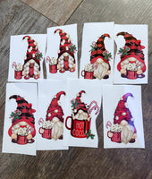 Set of Hot Coco Gnomes Clear Cast