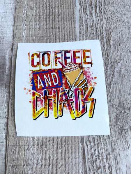 Coffee and chaos yellow Clear Cast