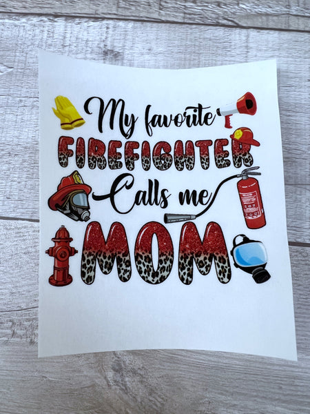 Firefighter calls me mom