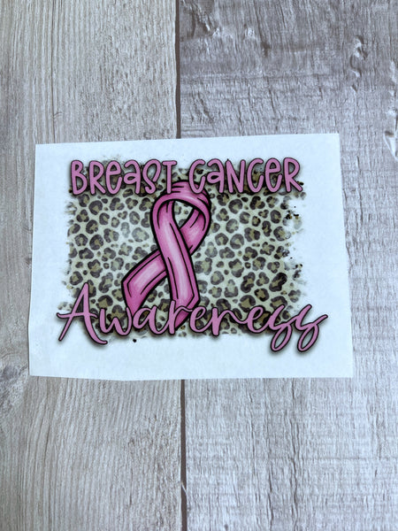 Breast Cancer Cheetah Clear Cast