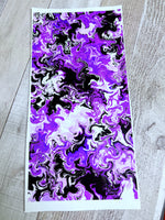 Purple Marble 6x12 white Cast