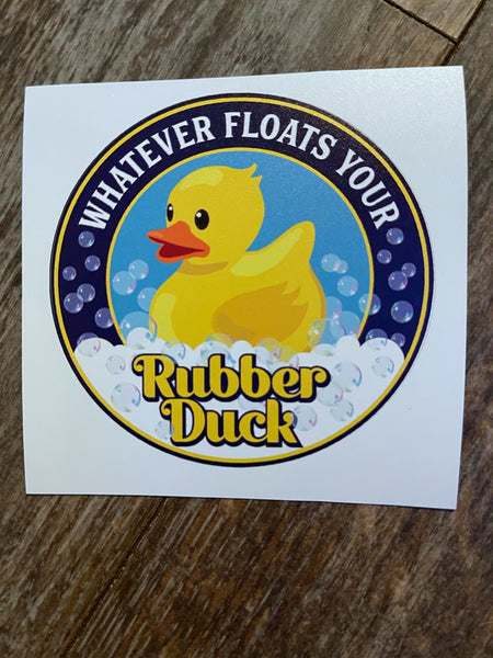 Whatever floats round Duck Label White Cast