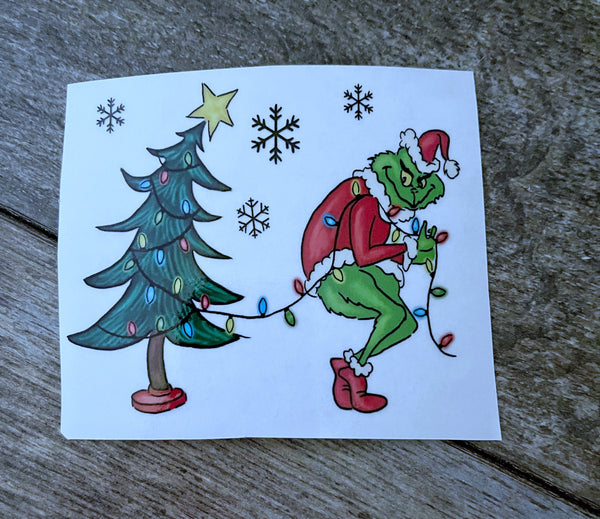 Grinch and tree Clear Cast