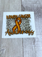Kidney Cancer Cheetah Clear Cast