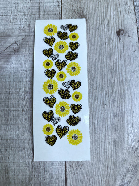 Sunflower , cheetah pen wraps Clear Cast