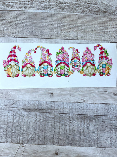 Set of Ice Cream Gnomes Clear Cast