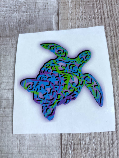 Neon Turtle Clear Cast