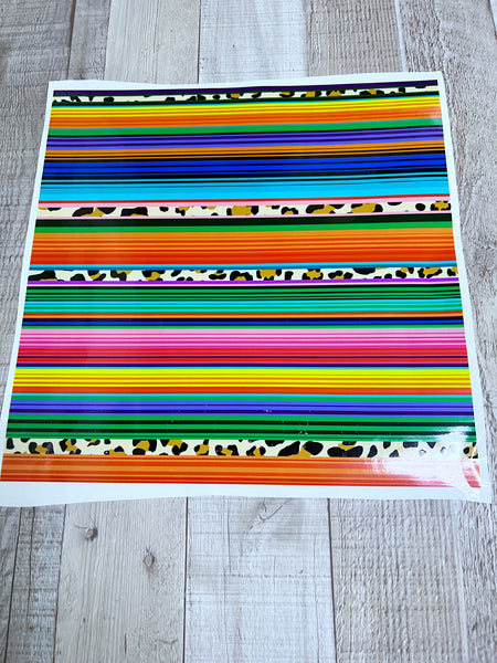 Serape 12x12  Clear Cast