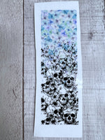 Blue Floral Skull Clear Cast