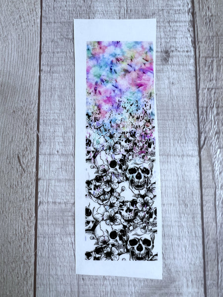 Tie dye Skull Clear Cast