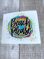 Beach Please Clear Cast