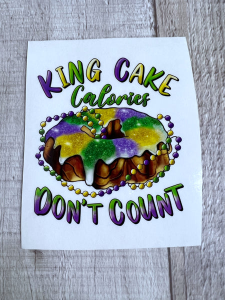 King Cake Calories Clear Cast