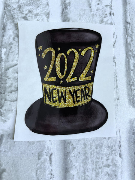 New Years Hat Clear Cast