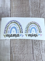 Mama / Mini purple mermaid Clear Cast