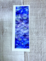 Purple / Blues Mermaid Scales Clear Cast